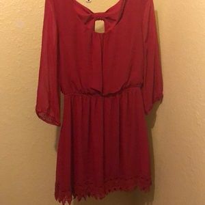 Cute lace bottom dress